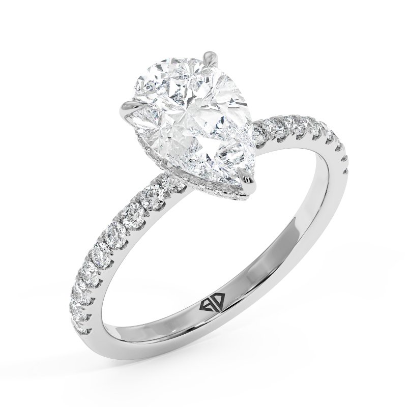 18K White Gold Isadora Engagement Ring