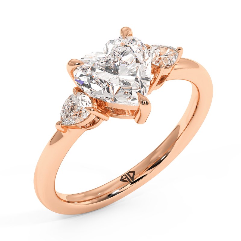 18K Rose Gold Selene Engagement Ring