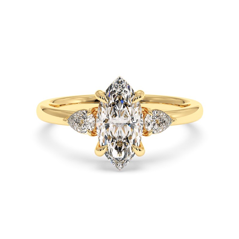 18K Yellow Gold Selene Engagement Ring