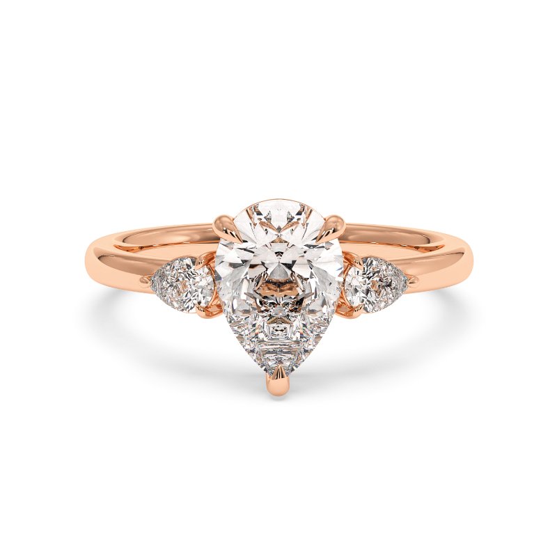 18K Rose Gold Selene Engagement Ring