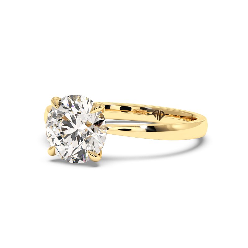 18K Yellow Gold Giselle Diamond Solitaire Engagement Ring