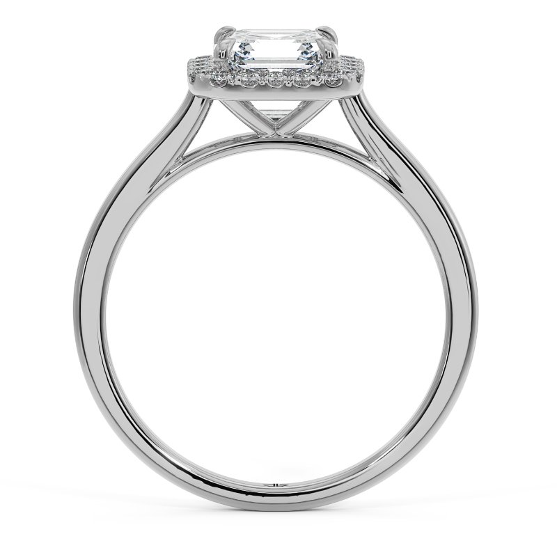 18K White Gold Layla Halo Diamond Engagement Ring
