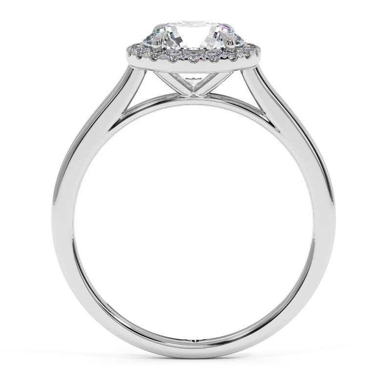 18K White Gold Layla Halo Diamond Engagement Ring
