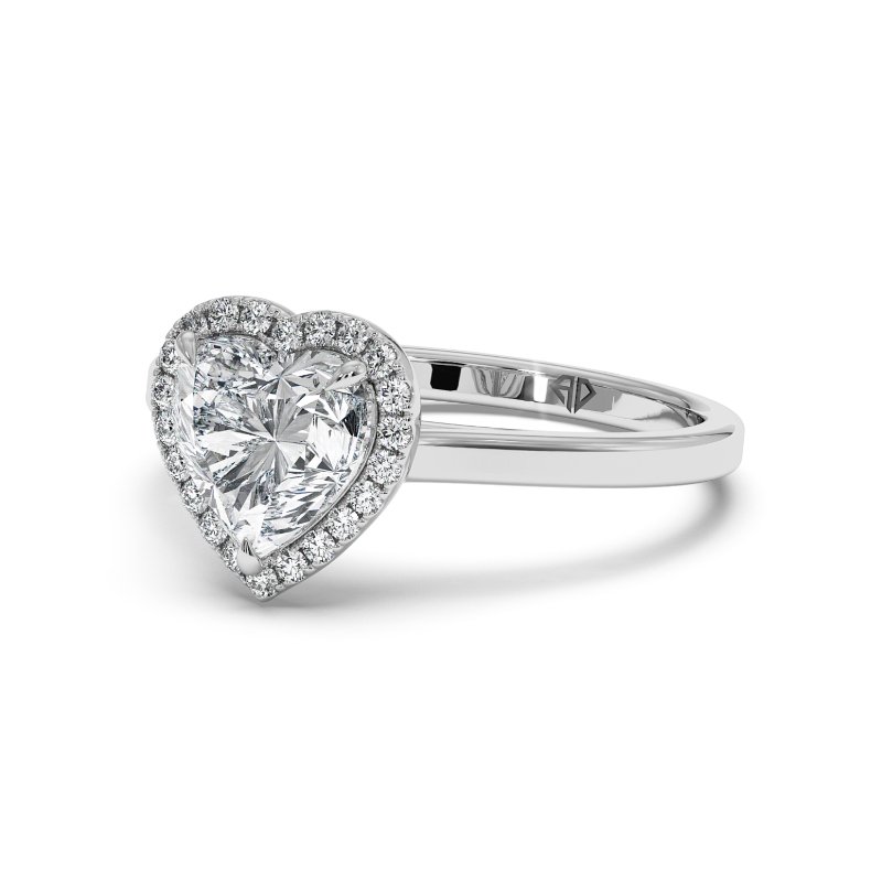18K White Gold Layla Halo Diamond Engagement Ring