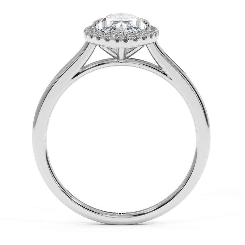 18K White Gold Layla Halo Diamond Engagement Ring