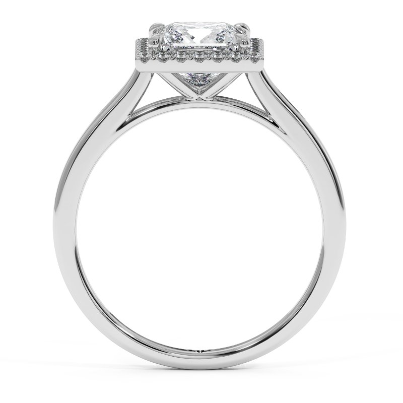 18K White Gold Layla Halo Diamond Engagement Ring