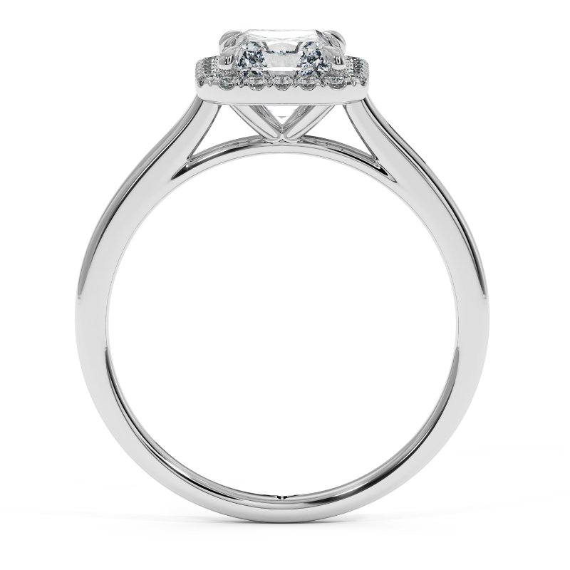 18K White Gold Layla Halo Diamond Engagement Ring