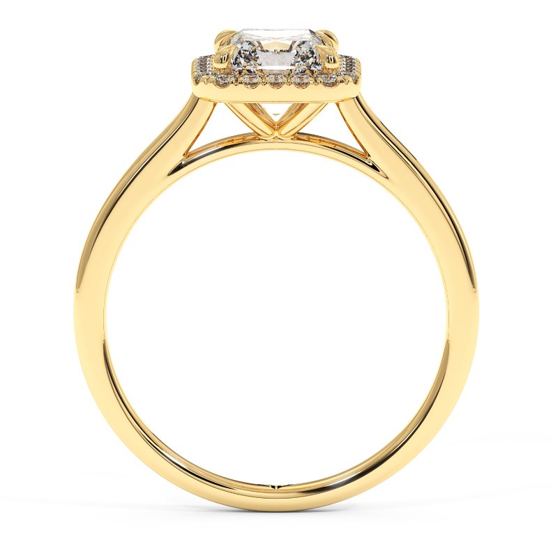 18K Yellow Gold Layla Halo Diamond Engagement Ring