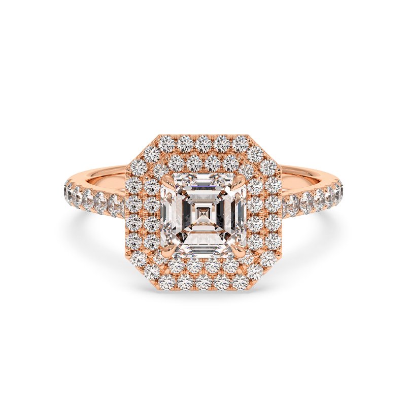 18K Rose Gold Eva Engagement Ring