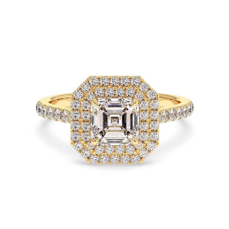 18K Yellow Gold Eva Engagement Ring