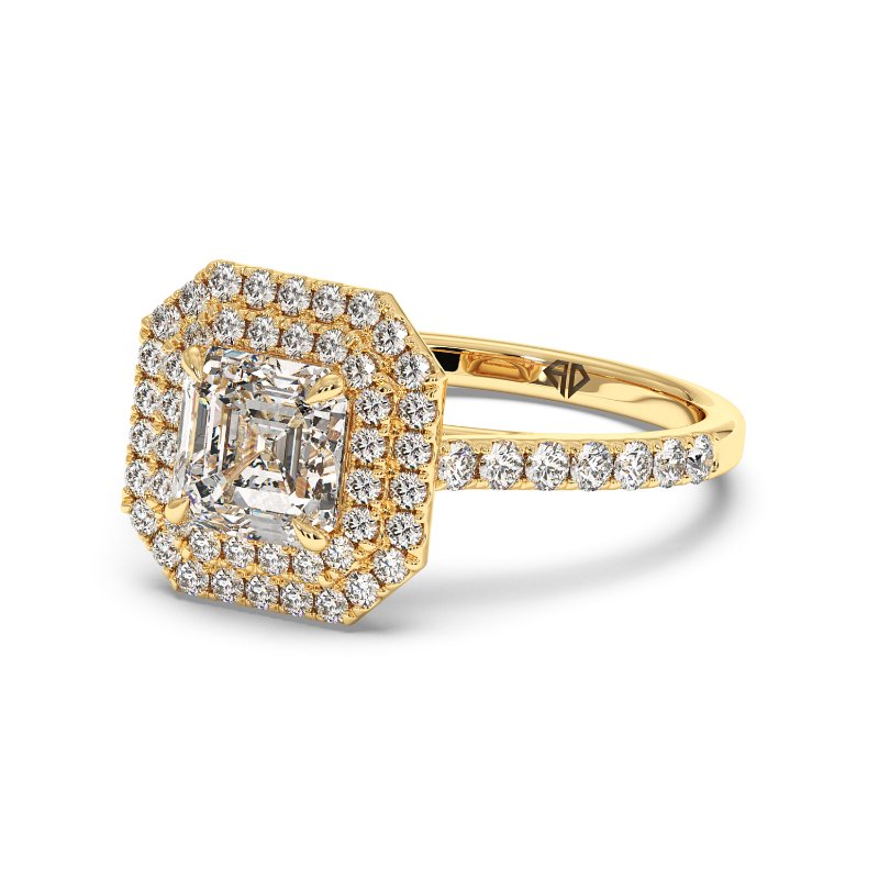 18K Yellow Gold Eva Engagement Ring