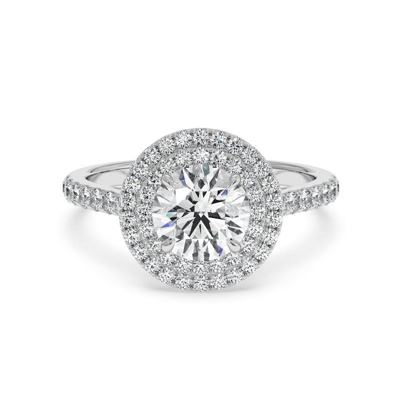 18K White Gold Eva Engagement Ring
