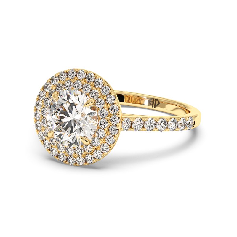 18K Yellow Gold Eva Engagement Ring