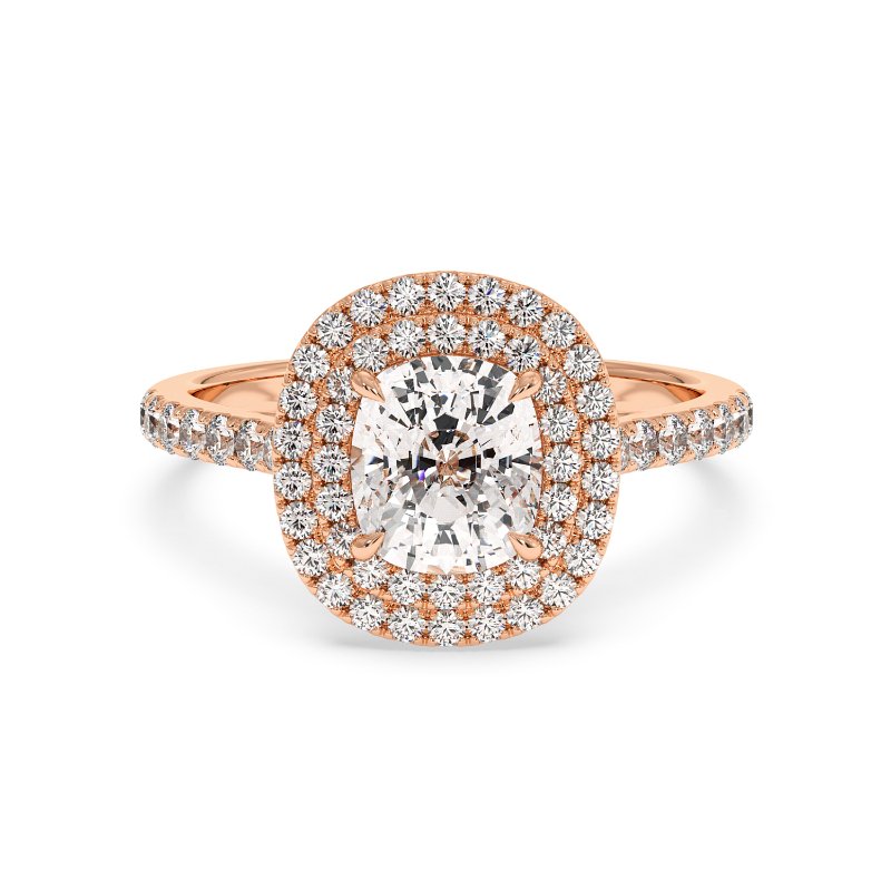 18K Rose Gold Eva Engagement Ring