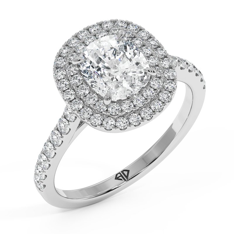 18K White Gold Eva Engagement Ring