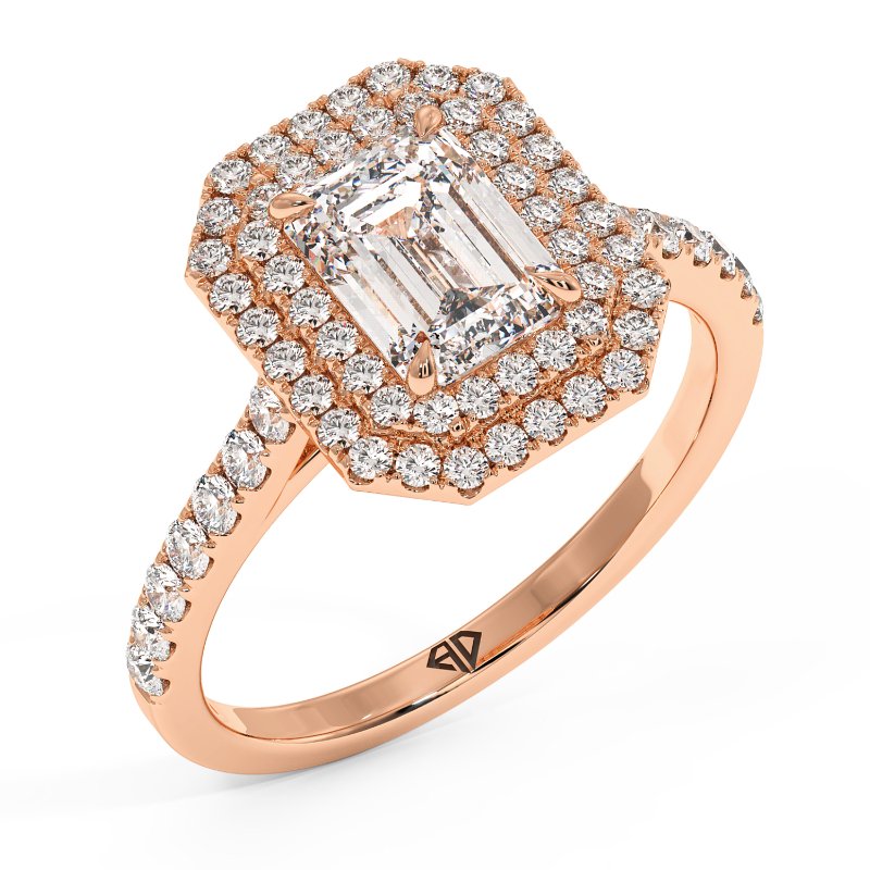 18K Rose Gold Eva Engagement Ring