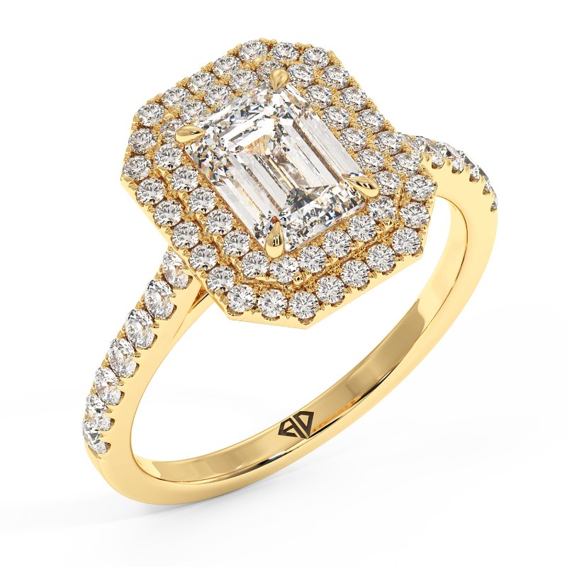 18K Yellow Gold Eva Engagement Ring