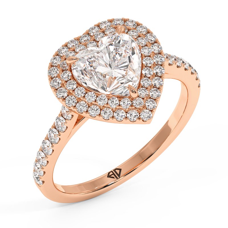 18K Rose Gold Eva Engagement Ring
