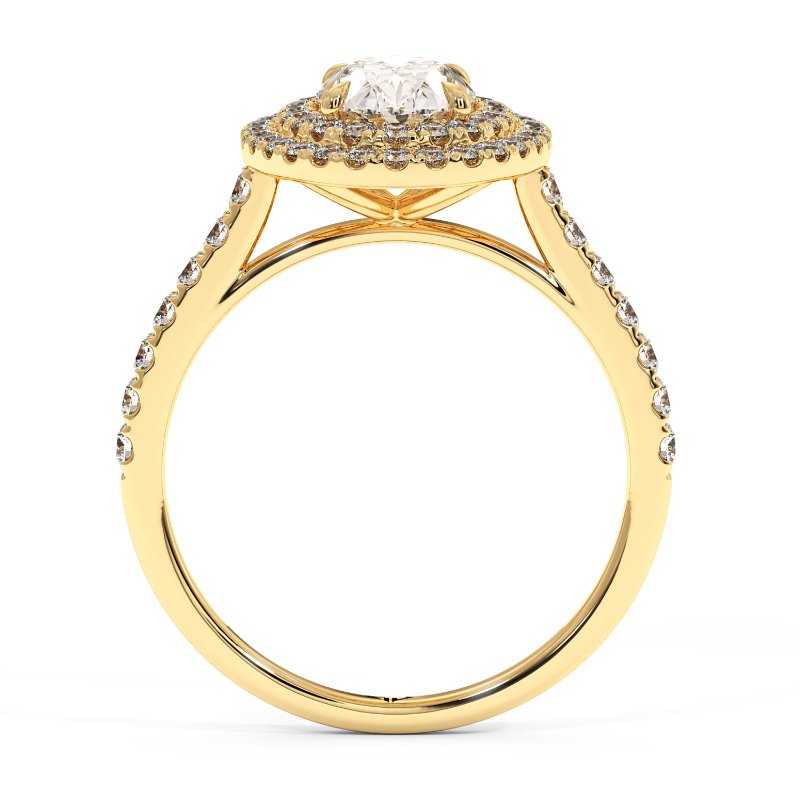 18K Yellow Gold Eva Engagement Ring