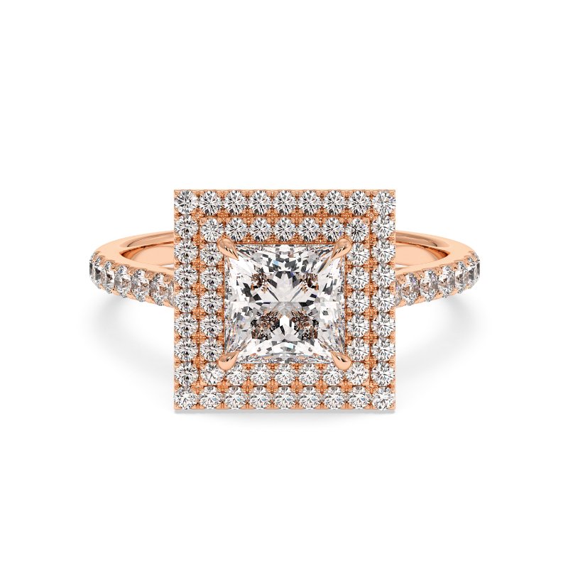 18K Rose Gold Eva Engagement Ring