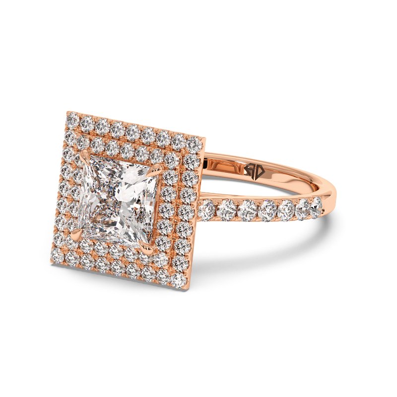 18K Rose Gold Eva Engagement Ring