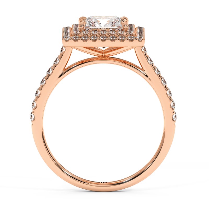 18K Rose Gold Eva Engagement Ring