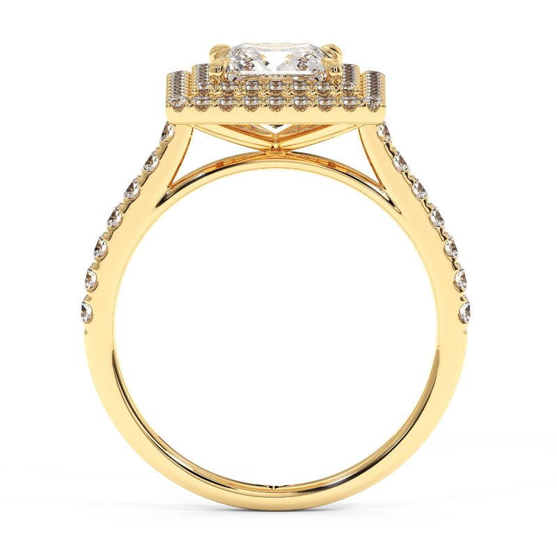 18K Yellow Gold Eva Engagement Ring