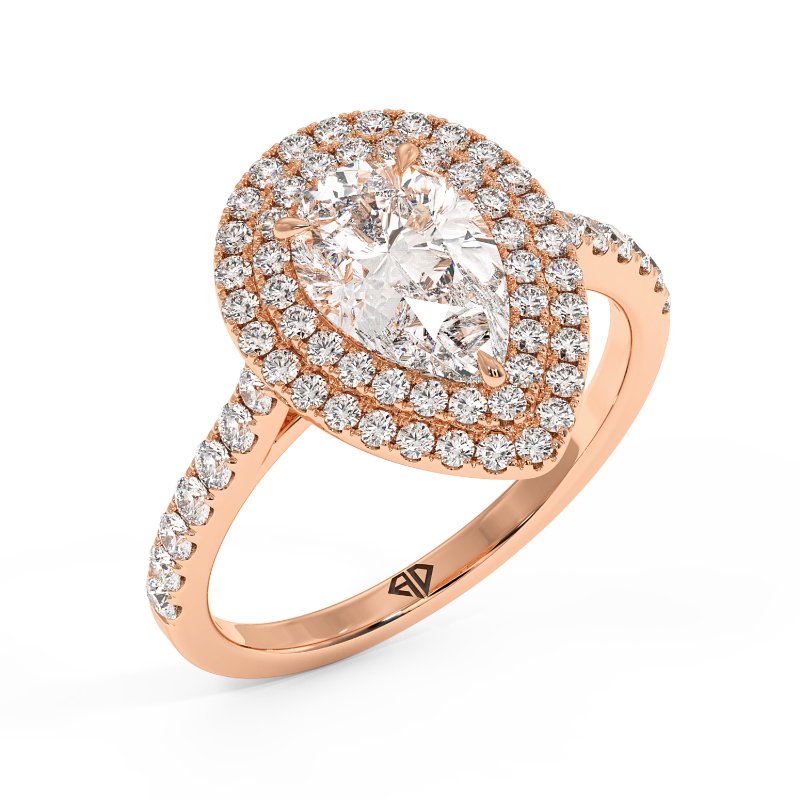 18K Rose Gold Eva Engagement Ring