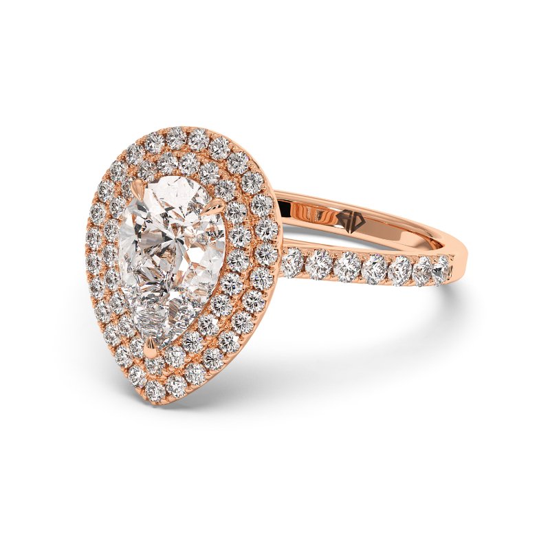18K Rose Gold Eva Engagement Ring