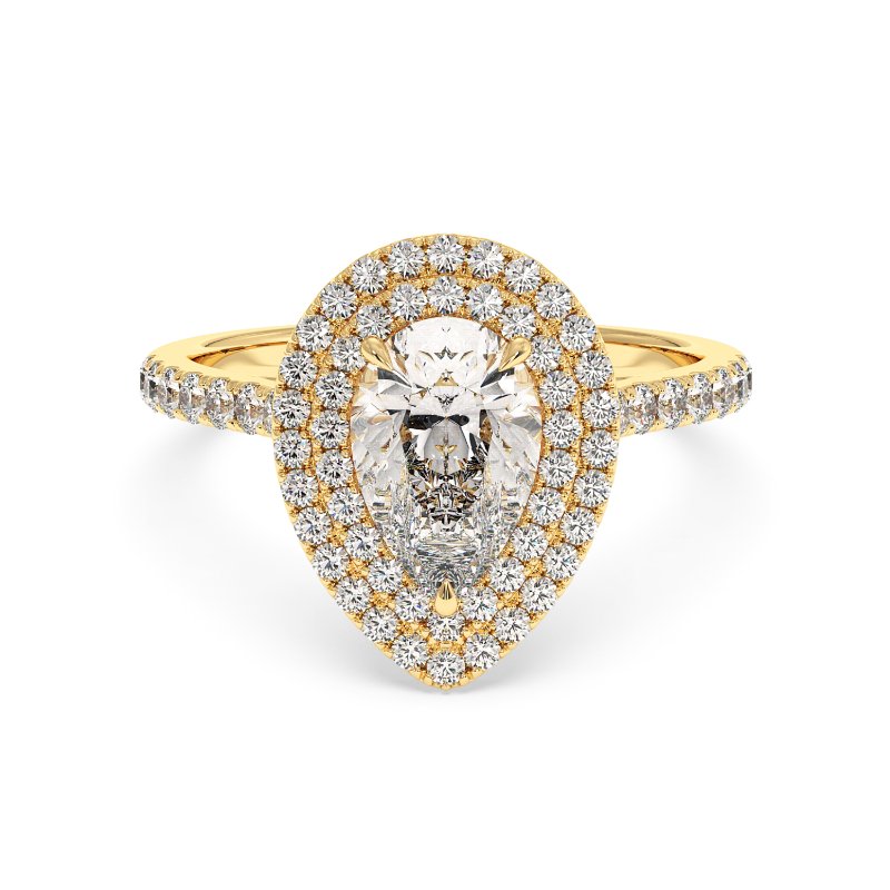 18K Yellow Gold Eva Engagement Ring