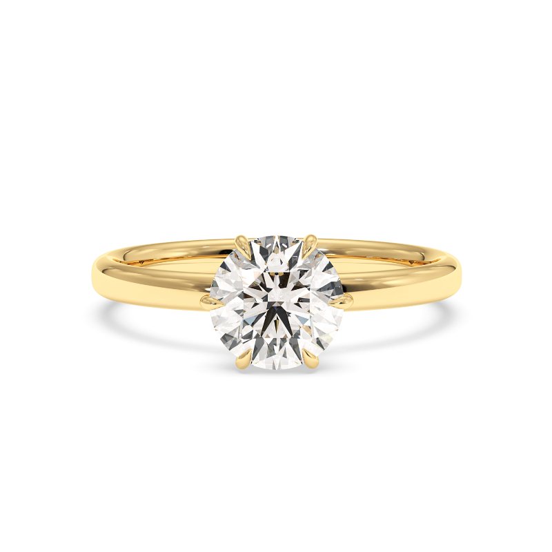 18K White Gold Octavia Diamond Solitaire Ring
