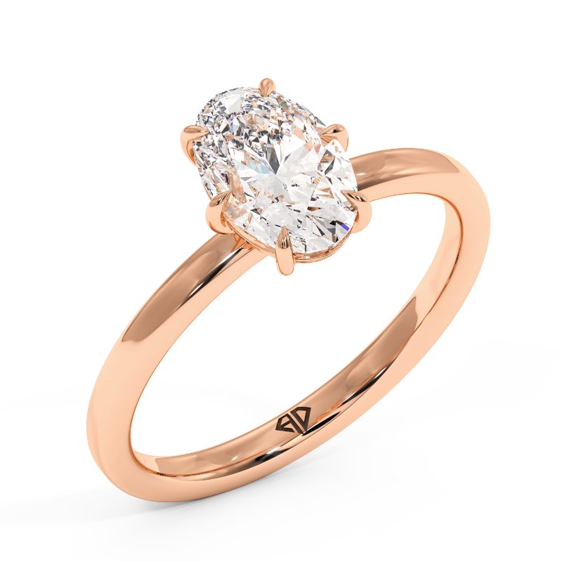 18K Rose Gold Octavia Engagement Ring