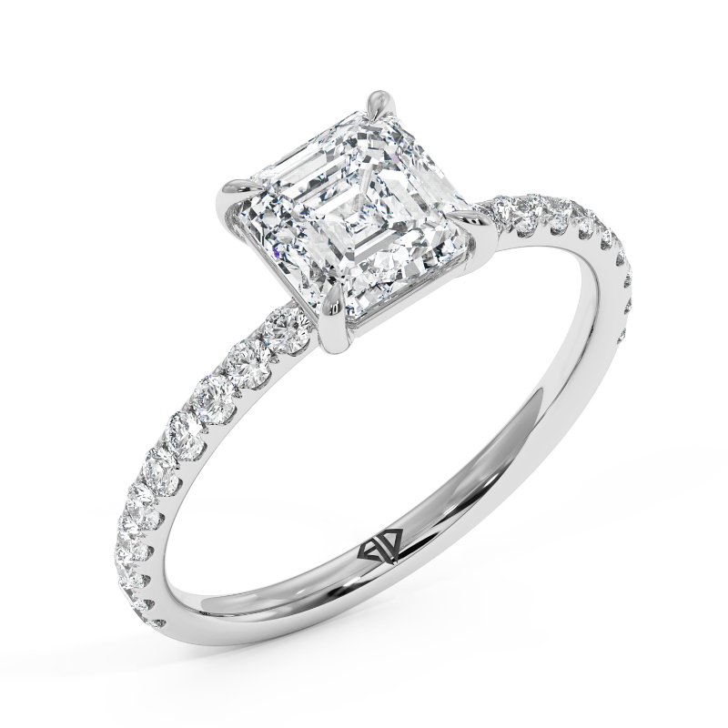 18K White Gold Auriella Engagement Ring