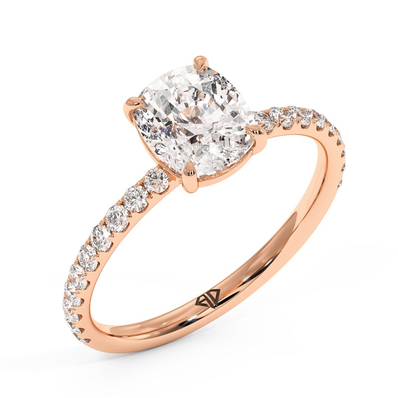 18K Rose Gold Auriella Engagement Ring