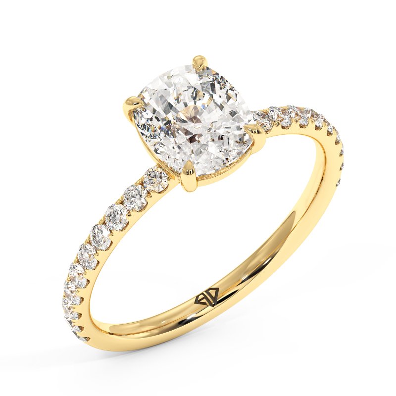 18K Yellow Gold Auriella Engagement Ring