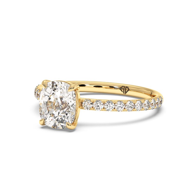 18K Yellow Gold Auriella Engagement Ring