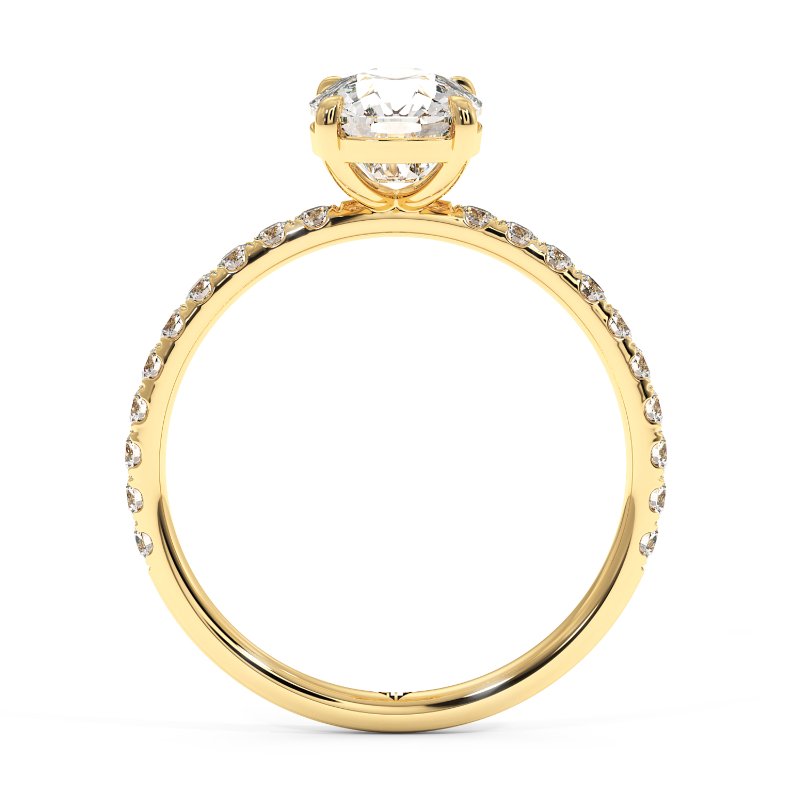 18K Yellow Gold Auriella Engagement Ring