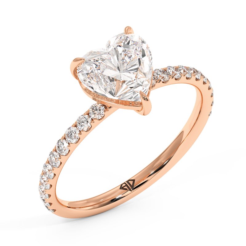18K Rose Gold Auriella Engagement Ring