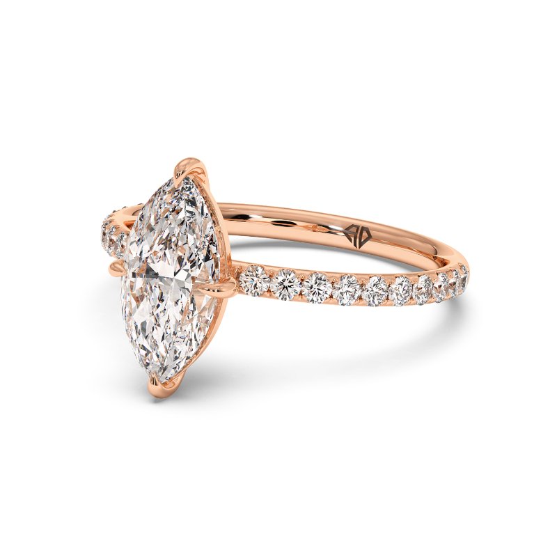 18K Rose Gold Auriella Engagement Ring