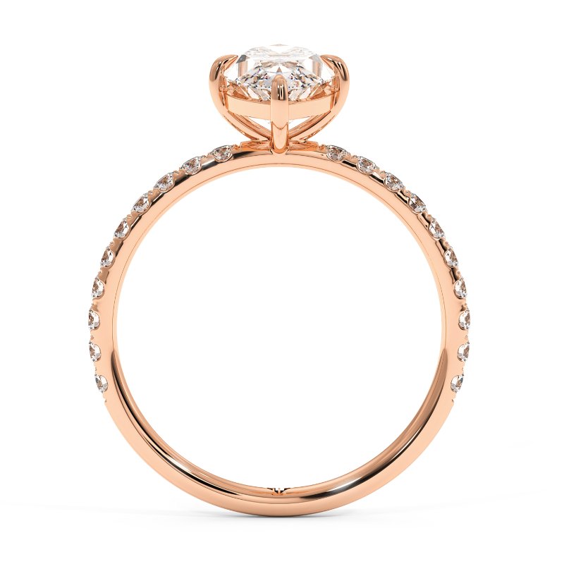 18K Rose Gold Auriella Engagement Ring