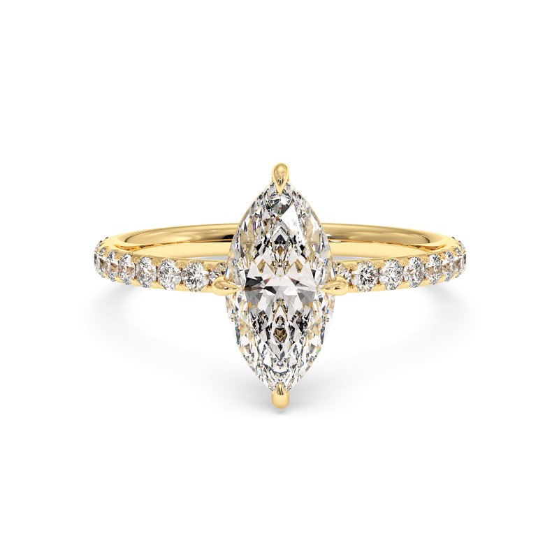 18K Yellow Gold Auriella Engagement Ring