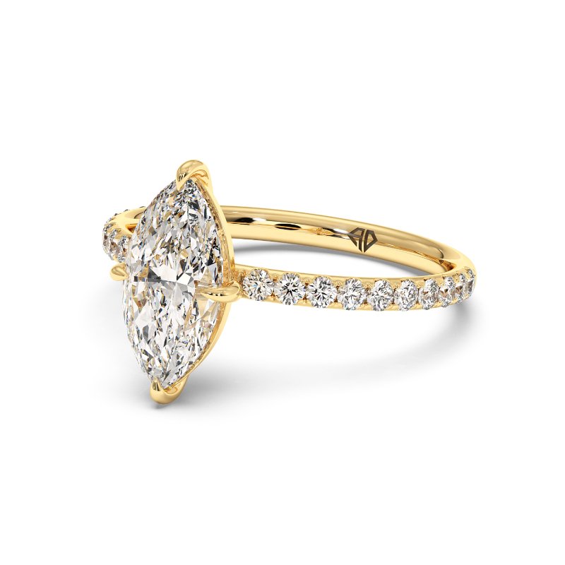 18K Yellow Gold Auriella Engagement Ring
