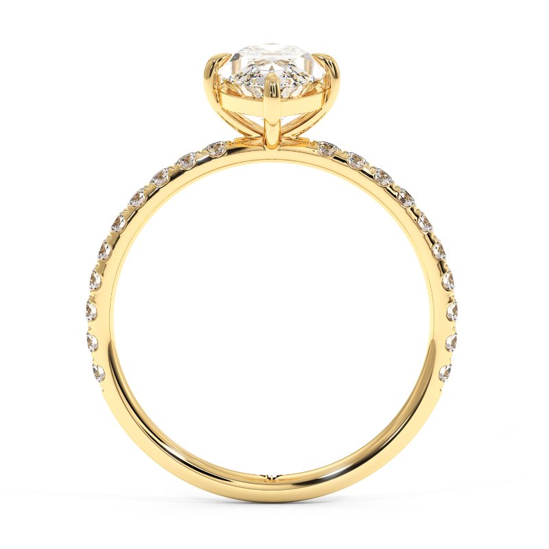 18K Yellow Gold Auriella Engagement Ring