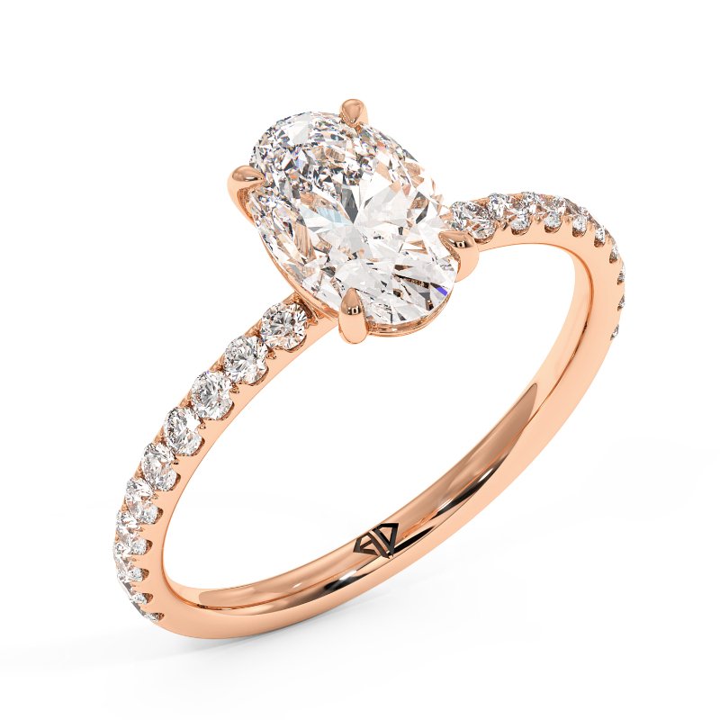18K Rose Gold Auriella Engagement Ring