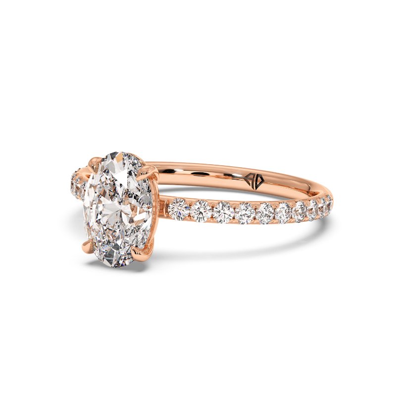 18K Rose Gold Auriella Engagement Ring
