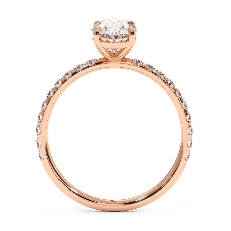 18K Rose Gold Auriella Engagement Ring