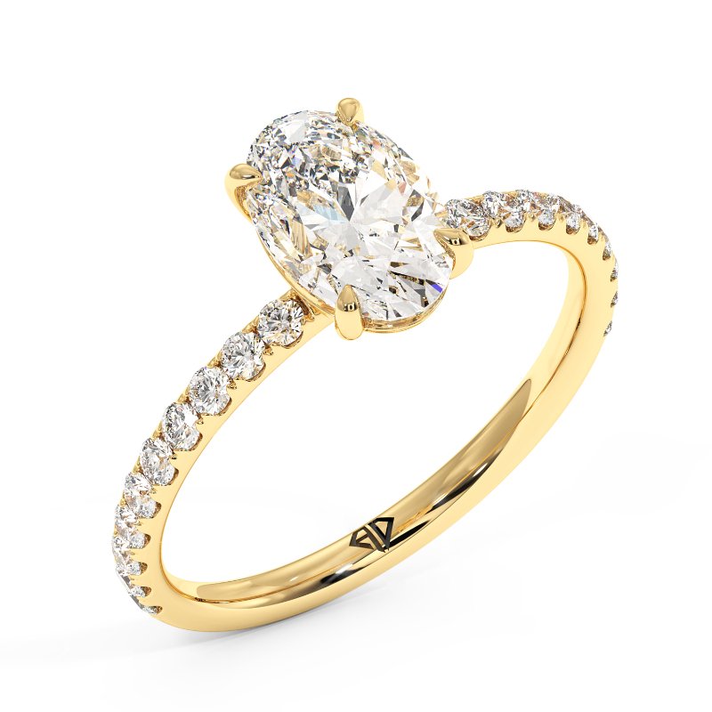 18K Yellow Gold Auriella Engagement Ring