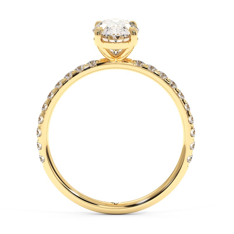 18K Yellow Gold Auriella Engagement Ring