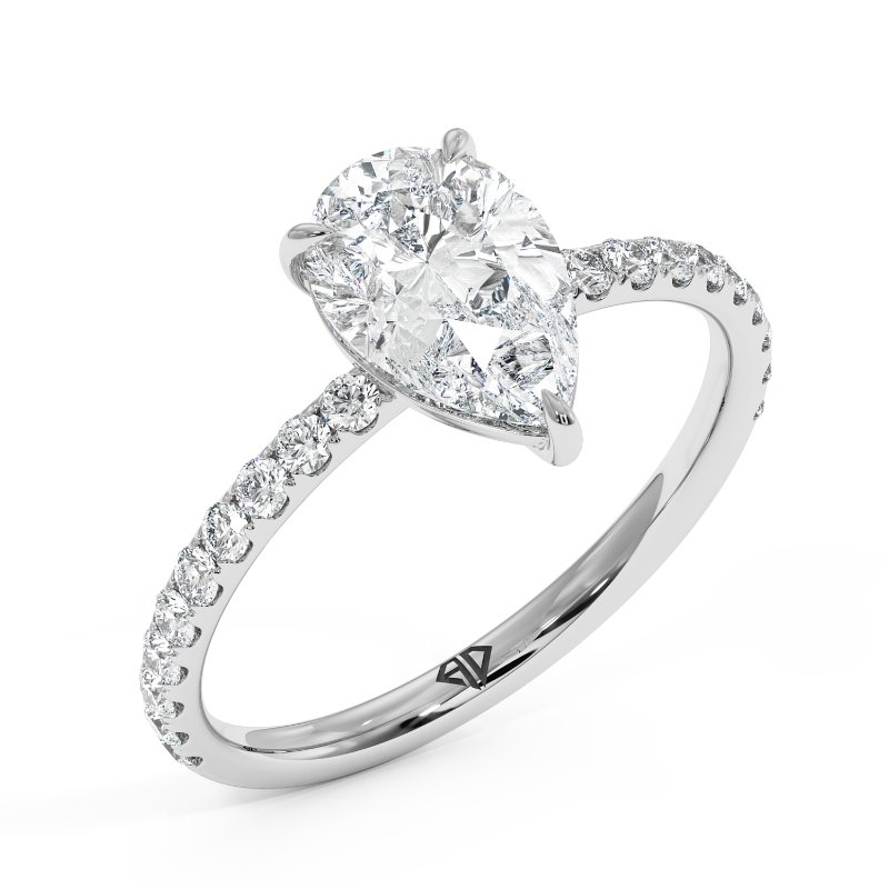 18K White Gold Auriella Engagement Ring