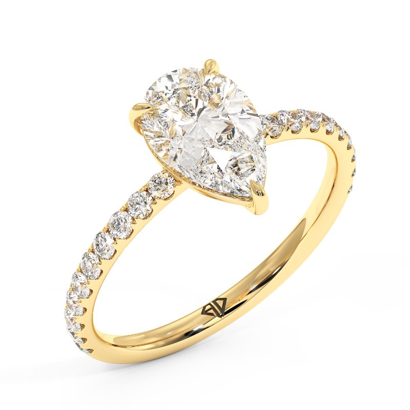 18K Yellow Gold Auriella Engagement Ring